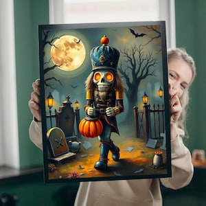 Gruseliger Nussknacker Halloween Puzzle: Familien Puzzle
