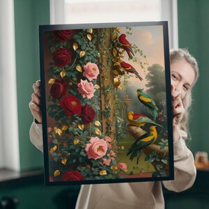 Floral Paradise Jigsaw Puzzle: Bird & Flower Game for Adults