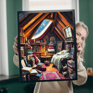 Cozy Winter Attic Jigsaw Puzzle - 110, 252, 520, 1014-piece Dreamy Room, Ideal Gift for Puzzle Lover, Quiet Home Activity, Fun Family Night