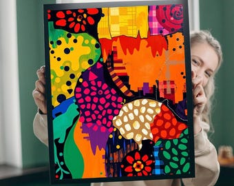 Colorful Abstract Jigsaw Puzzle: Fun Family Game (110-1014 Pieces)