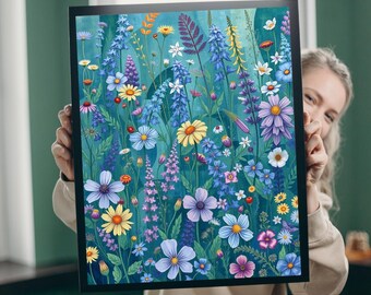 Floral Jigsaw Puzzle: Botanical Art for Family Game Night