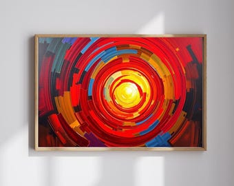 鮮やかな抽象アートパズル：大人と子供向けのカラフルなジグソーパズル