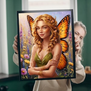 Enchanting Fairy Puzzle, Beautiful Art Nature Theme Jigsaw Game, Friend Gift for Fantasy Lover, Family or Solo Fun Indoor Activity, Relaxing