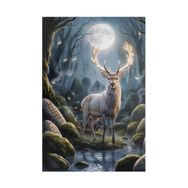 Majestueuze hert-puzzel: grillig hert, uitdagend! afbeelding 6
