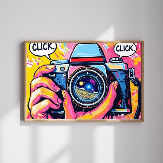 Puzzle vintage pour appareil photo : cadeau pop art coloré - France