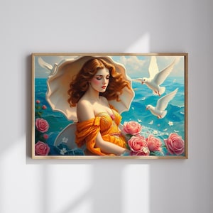 Aphrodite Seashell Jigsaw Puzzle: Art Lover Gift