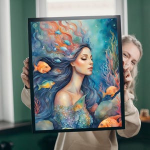 Mermaid Jigsaw Puzzle: Serene Underwater Scene, Fantasy Gift