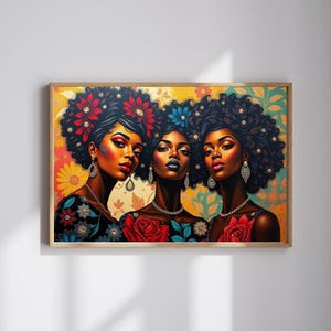 Afrocentric Jigsaw Puzzle: Black Woman Artwork, Family Fun