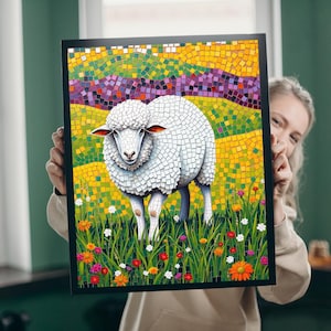 Mosaik Schafpuzzle: Bunte Wiesenpuzzle (110-1014 Teile)