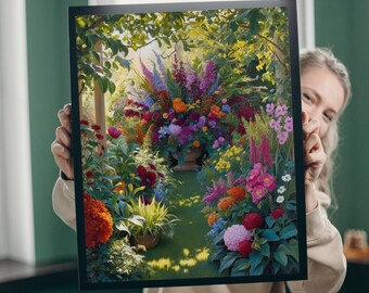 Floral Garden Puzzle: Colorful Botanical Art, Family Fun (110-1014 Pieces)