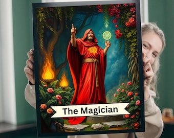 The Magician Tarot Card Jigsaw Puzzle: Mystical Home Decor