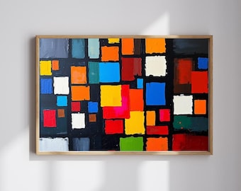 Colorful Abstract Puzzle: Art Lover's Jigsaw, Family Game Night