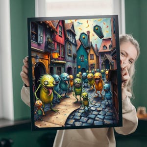 Midnight Parade Monster Jigsaw Puzzle: Family Game Night, Halloween Fun