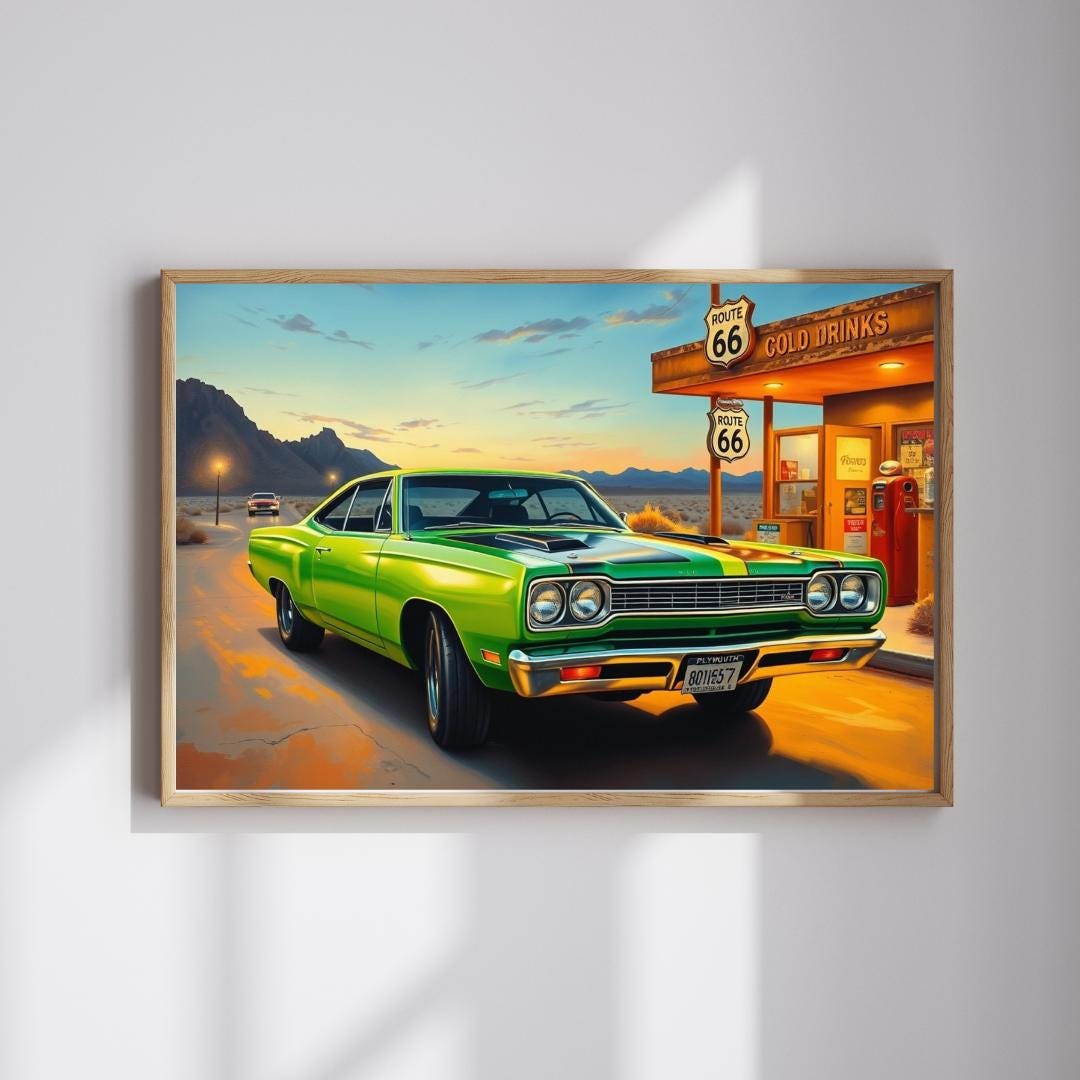 ヴィンテージルート66カージグソーパズル：1969年ロードランナーの