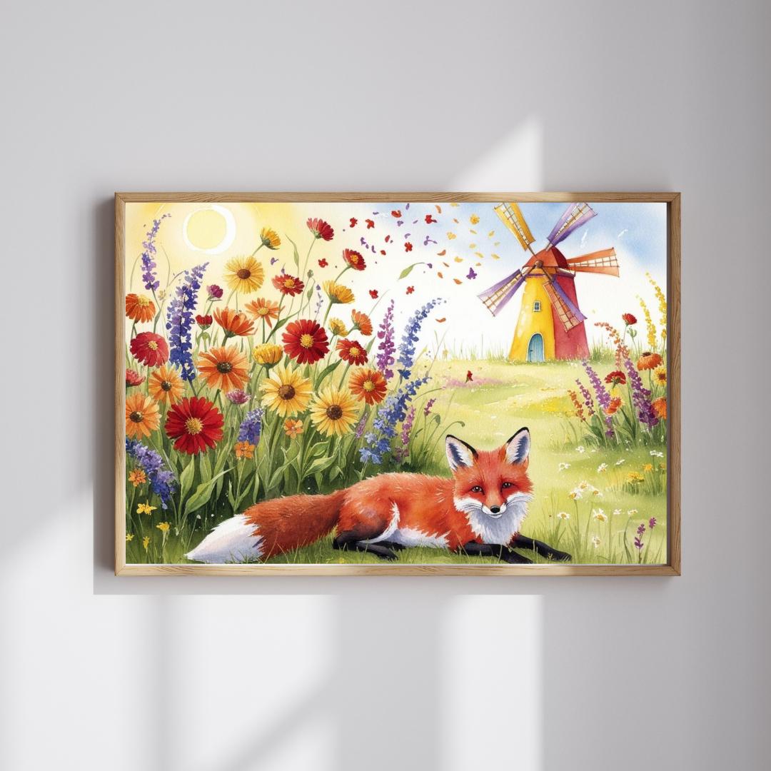 Charming Fox Jigsaw Puzzle: Family Fun, Nature Lovers Gift