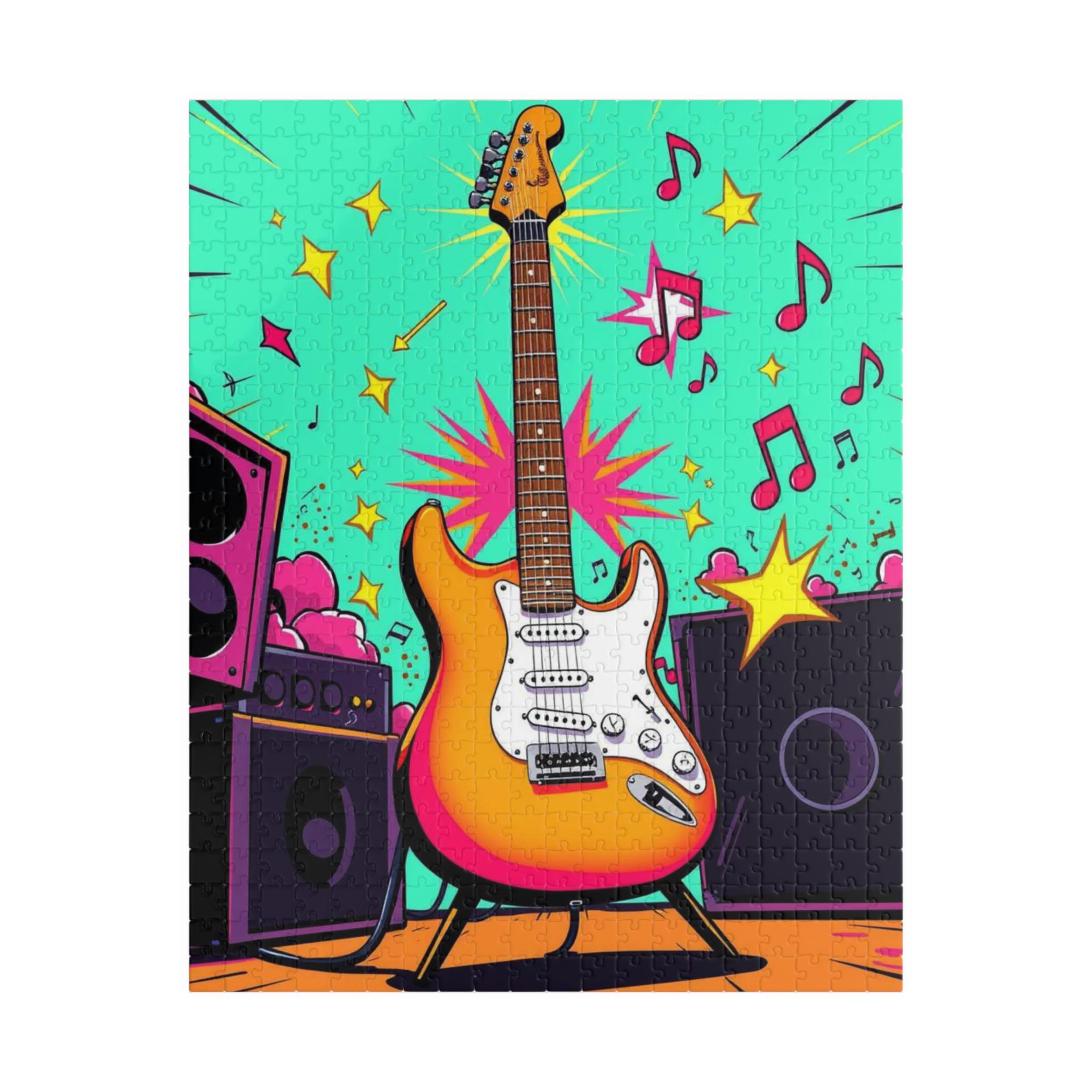 アート・デザイン・音楽 Guitar Play-Along Chart Hits Vol. 42 Colorful Guitar Puzzle: Pop Art Jigsaw for Music Lovers - Etsy