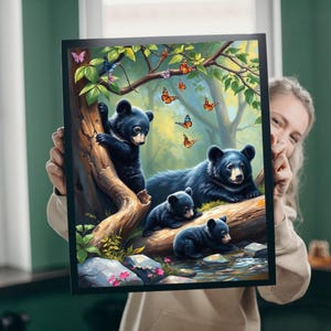 Bear Family Jigsaw Puzzle: Nature Theme, Relaxing Hobby