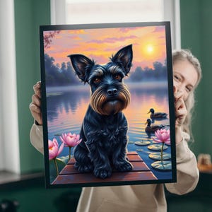 Puzzle Schnauzer nano: serata di giochi in famiglia, regalo per gli amanti dei cani