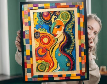 Abstrakcyjna układanka: kolorowa grafika na wieczór gier