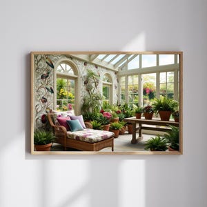 Puzzle Wintergarten Serenity: Entspannende Naturszene