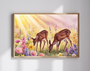 Enchanting Deer Jigsaw Puzzle: Nature Lovers Family Game