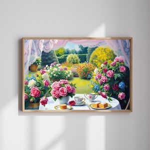 Blumen Garten Szene Puzzle: Entspannendes Familien Spiel