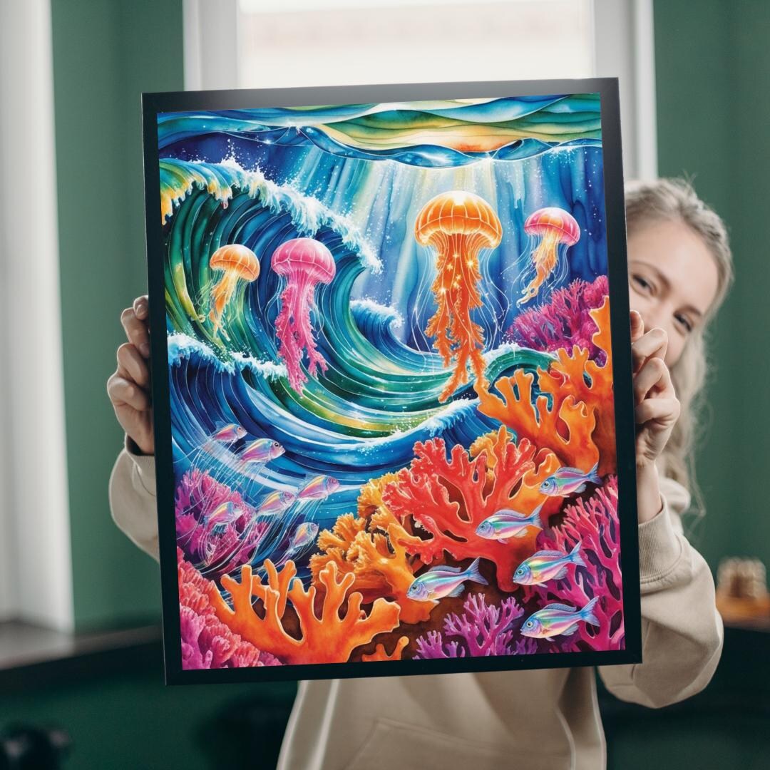 Trippy Ocean Jigsaw Puzzle: Surreal Underwater Artwork (110-1014