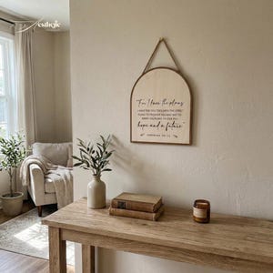 Signe biblique pour chambre à coucher, salon et décoration d'intérieur chrétienne