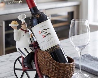 Porte-bouteilles Cycling Chef - Décoration de porte-bouteilles en résine