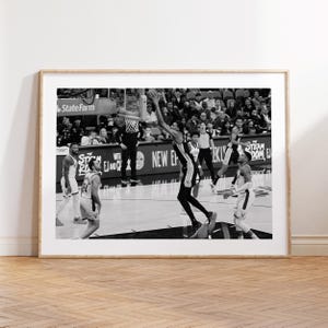 Victor Wembanyama, San Antonio Spurs, The Alien, Schwarzweiß Wandkunst, Vintage Wandkunst, Fotografie, Basketball Geschenk, Fan, NBA Fans