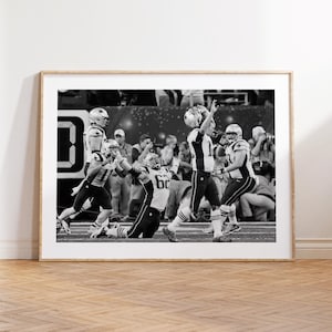 New England Patriots, New England Patriots, NFL, AFL, Super Bowl, Fan Print, Black and White Wall Art, Sport Poster, American Football Gift