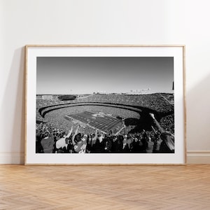 GEHA Field at Arrowhead Stadium, Kansas City Chiefs, NFL Print, Fan Poster, Black and White, Sport Decor, American Football Stadium Print
