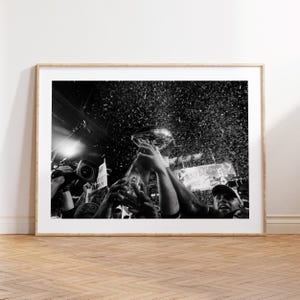 New England Patriots, Stanley Cup Print, NFL, AFL, Super Bowl, Fan Print, Black and White Wall Art, Sport Poster, American Football Gift