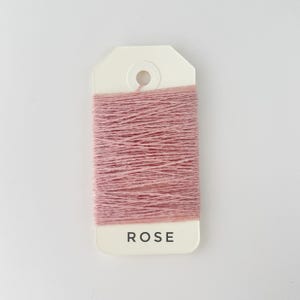 2 Ply Cashmere Yarn for Mending: Eco-Friendly Italy Darn Fiber Rose