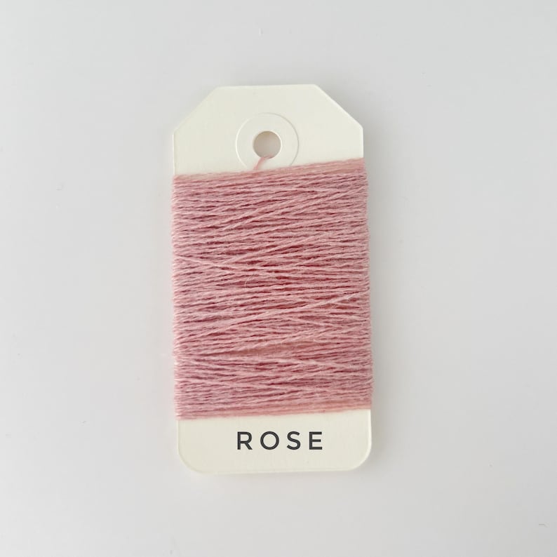 2 Ply Cashmere Yarn for Mending: Eco-Friendly Italy Darn Fiber Rose