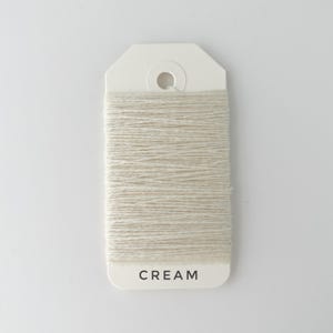 2 Ply Cashmere Yarn for Mending: Eco-Friendly Italy Darn Fiber Cream
