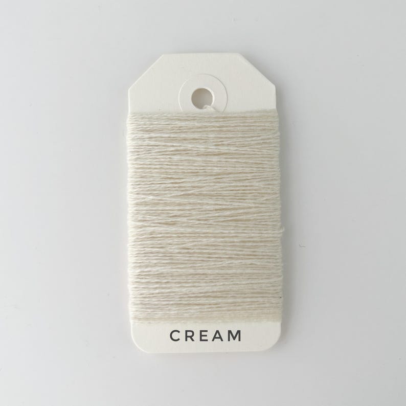 2 Ply Cashmere Yarn for Mending: Eco-Friendly Italy Darn Fiber Cream
