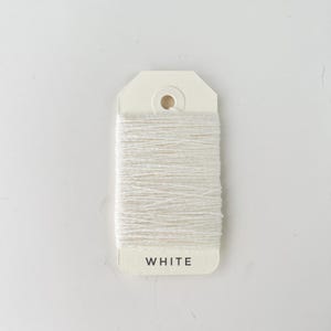 2 Ply Cashmere Yarn for Mending: Eco-Friendly Italy Darn Fiber White