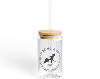 Vaso para café helado con diseño de Fourth Wing para lectores de libros de fantasía