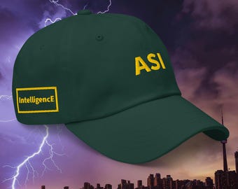 AI Hat - ASI Artificial Super Intelligence - Classic Dad w Side Embroidery