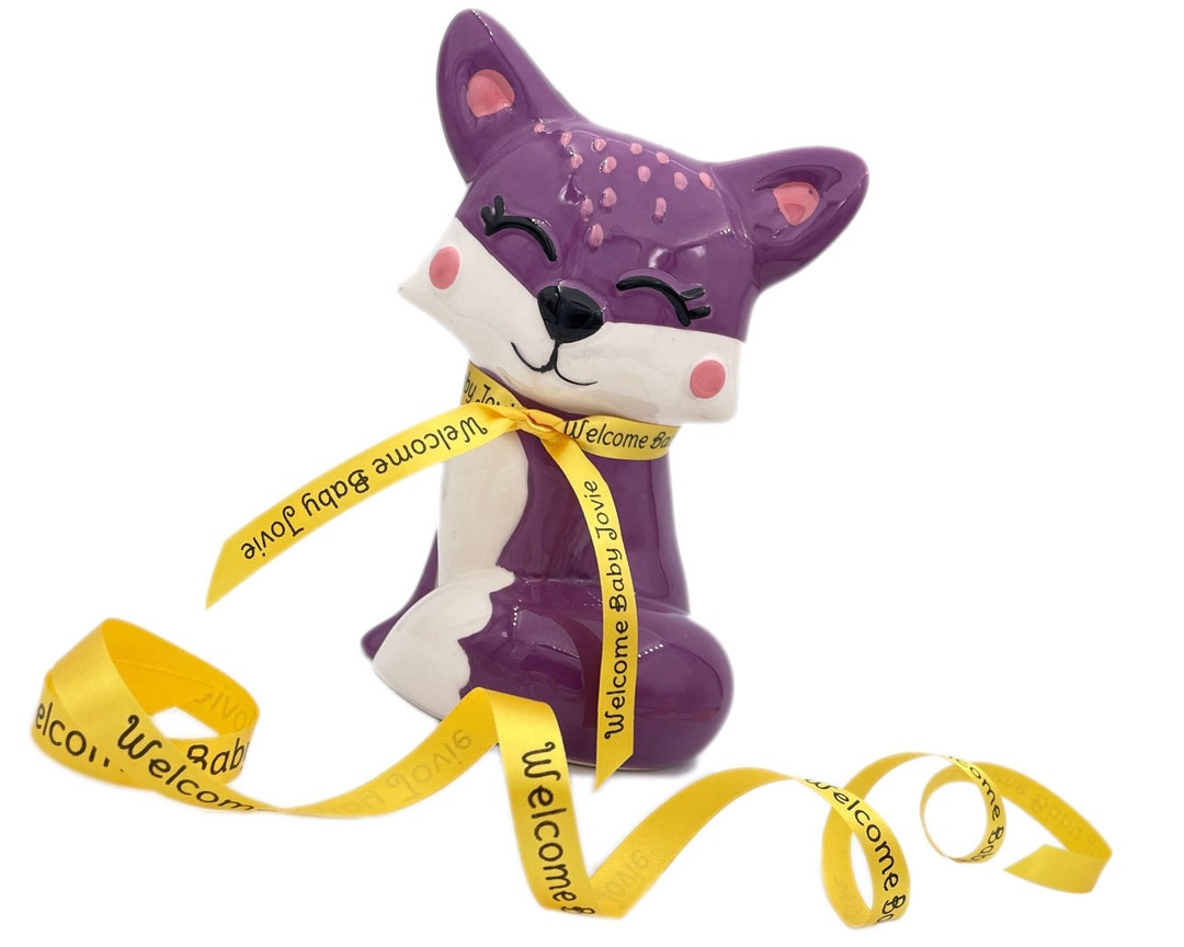 3/8 Personalized Baby Shower Ribbon Custom Printed Satin Text Ribbon