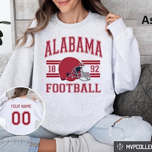 Retro Alabama Football Sweatshirt - Vintage Alabama Football Crewneck - Trendy Alabama Shirt - Customized Football Sweatshirt
