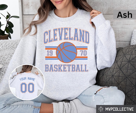 Retro Cleveland Basketball Sweatshirt Vintage Cleveland