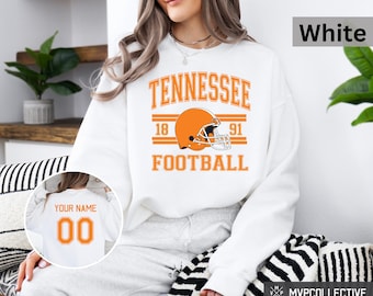 Sudadera retro de fútbol americano de Tennessee - Sudadera vintage de cuello redondo de fútbol americano de Tennessee - Camiseta moderna de Tennessee - Sudadera de fútbol americano personalizada