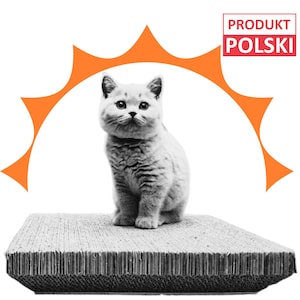 Dla Kota Kartonowy Drapak i Legowisko MOCNY 35x35 cm HIT !!!