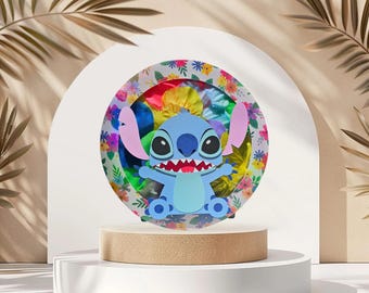Stitch Cake Topper | Tropical Floral Birthday Party Decoration