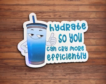 Naklejka „Humor Hydrate” – Zabawne porady dotyczące zdrowia psychicznego
