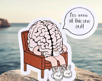 Naklejka Brain Break – mgła mózgowa, ADHD, humor