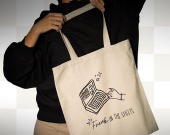 Tote bag Freak in the sheets excel Natural Canvas Bag Boho Totebag funny engineering gifts for accountants spreadsheet coworker gift ideas