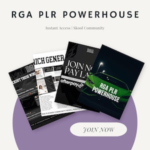 RGA PLR Community: Business Courses & Side Hustles - Lifetime Access